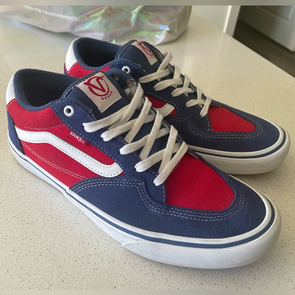 Vans Rowan Pro - Size 12 - Red/White/Blue